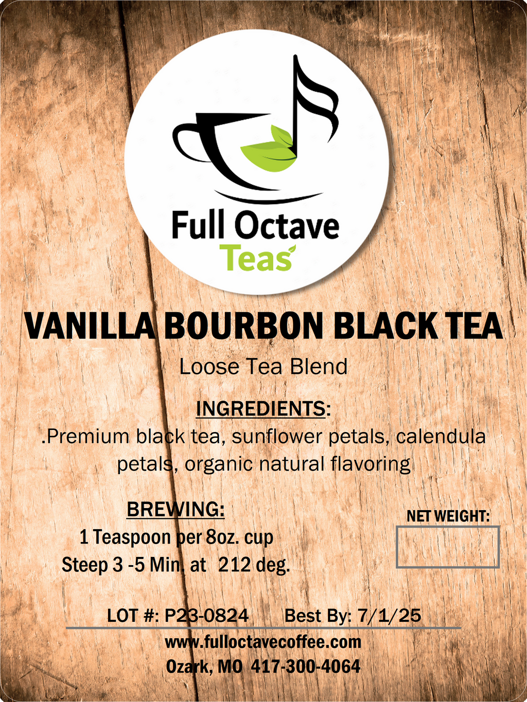 VANILLA BOURBON BLACK TEA