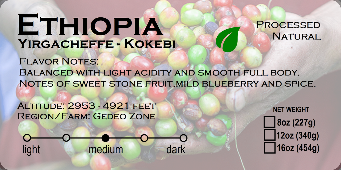 Ethiopia Yirgacheffe - Kokebi