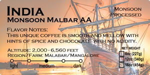 Indian Monsoon Malabar AA