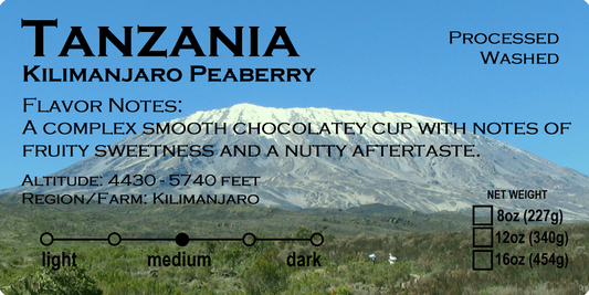 TANZANIA KILIMANJARO PEABERRY